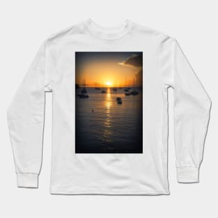 Sea Sunset Waves Long Sleeve T-Shirt